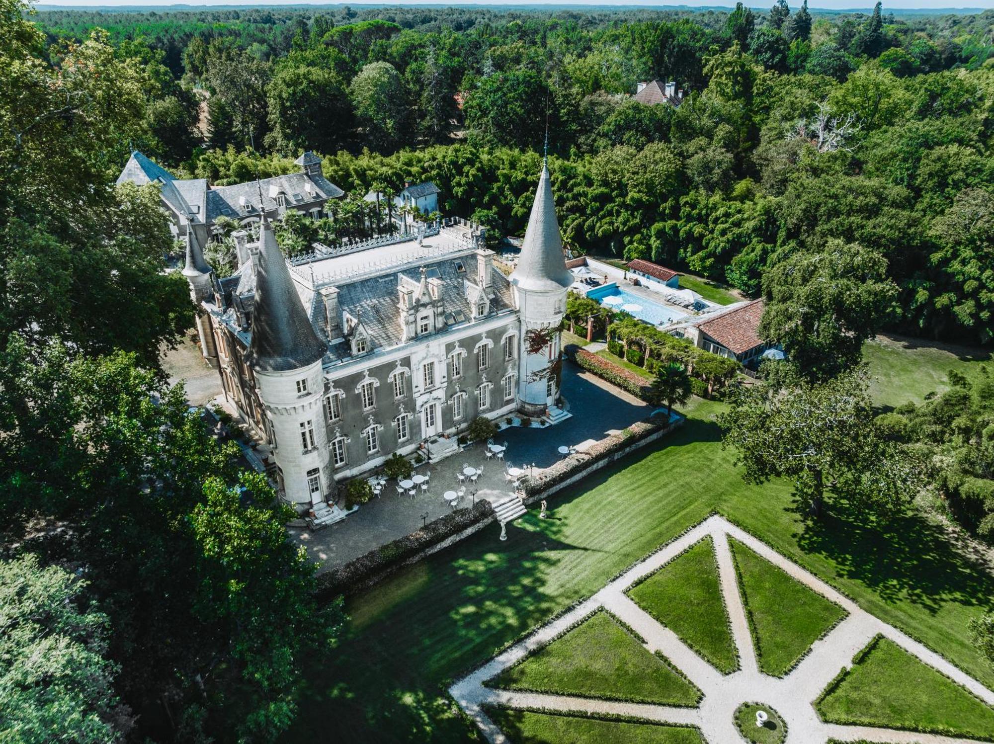 Chateau Belle Epoque - Chambres D'Hotes & Gites Linxe Exteriér fotografie
